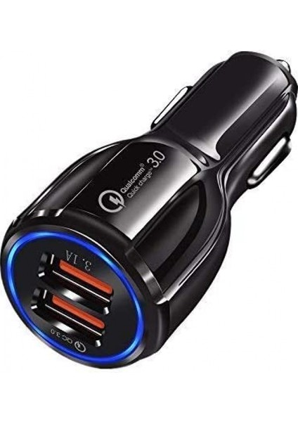 Adaptif Hızlı Şarj Araç Şarj Cihazı, Vectortech Çift USB Araç Adaptörü Çakmak Güç Çıkışı Samsung Galaxy S8 S9 S10E S10 Plus Note 8 9, iPhone 6 7 8 x Xr Xs Max, Ipad'ler (Siyah) ile (Yurt Dışından) fiyatları