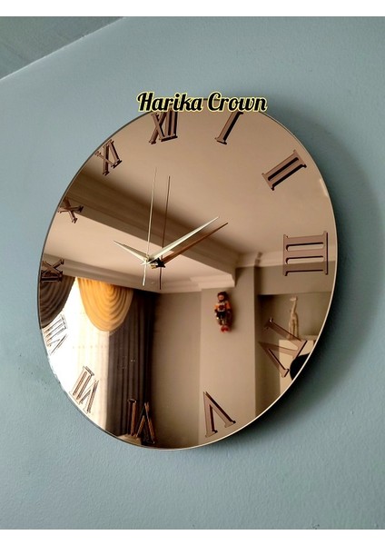 Gerçek Aynalı Dekoratif Duvar Saati (40 Cm) fiyatları