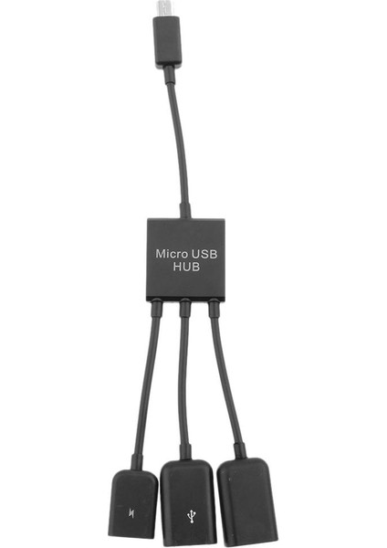 Android Telefonlar Tablet Için 3 In 1 Mikro USB Şarj Otg Hub Splitter (Yurt Dışından)