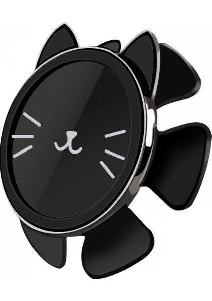 Manyetik Araç Telefonu Tutucu 360° Dönebilen Telefon Standı Direksiyondaki Telefon Bağlantısına Monte Edilebilir ve Her Türlü Cep Telefonuna Uygun (Siyah) (Yurt Dışından)