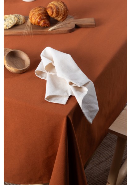 Premium | Keten Tarçın Masa Örtüsü 140 x 180 Cm fırsatları