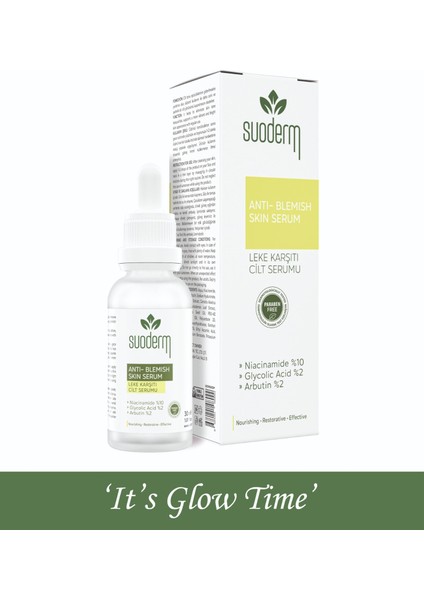 Anti-Blemish Skin Care Serum Niacinamide %10 Glycolic Acid %2 Arbutin %2
