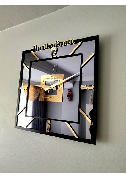 Gerçek Aynalı Dekoratif Duvar Saati (40 Cm) fiyatları