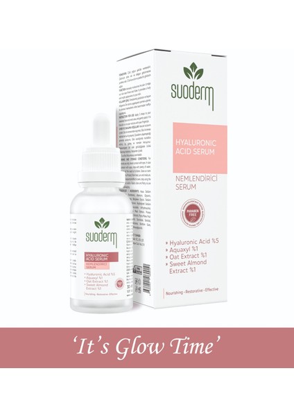 Hyaluronic Acid Serum - Yoğun Nemlendirici Hyaluronic Acid %5 Aquaxyl %1 Oat Extract %1