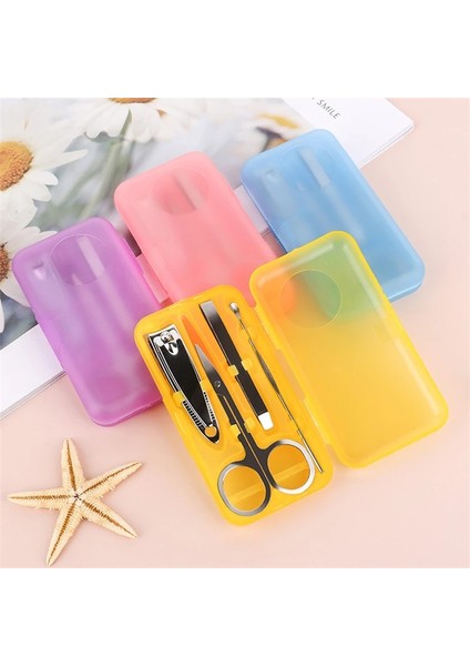 Rastgele Renk 4 Adet/takım Tırnak Makası Plastik Kutu Düzelticiler Makas Kulak Kaşık Cımbız Ayak Çivi Sanat Manikür Araçları Malzemeleri Profesyonel (Yurt Dışından) fiyatları