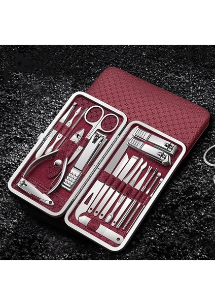 7 Adet-Kırmızı 7/8/9/19 Adet Tırnak Makası Seti Manikür Kesiciler Paslanmaz Çelik Tırnak Törpüsü Pedikür Tırnak Makası Aracı Ev Kırpma Kiti (Yurt Dışından) indirimleri