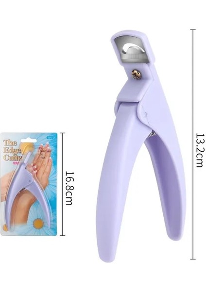 Mor Manikür Kelime Kesim Diy Fransız Takma Tırnak Düz Ağız Kesim Tırnak Dükkanı Manikür Aracı U Şeklinde Makas (Yurt Dışından)