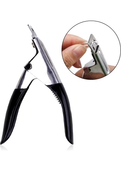 Siyah 1 Adet Tırnak Kapsül Kesici Profesyonel Clippers Manikür Akrilik Jel Fransız Yanlış Ipuçları Kenar Kesici Paslanmaz Çelik Tırnak Sanat Araçları (Yurt Dışından)