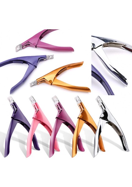 Pembe Sahte Tırnak Kesici Profesyonel Tırnak Makası Düz Kenar Akrilik Tırnak Makası Ipuçları Manikür Kesici Giyotin Kesim Yanlış Çivi (Yurt Dışından) modelleri