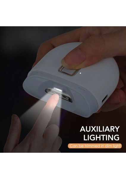 Beyaz Elektrikli Otomatik Tırnak Makası ile Işık Düzeltici Tırnak Kesici Manikür Bebek Bakımı Için Makas Evcil Hayvan Tırnak Makası Araçları (Yurt Dışından) fırsatları