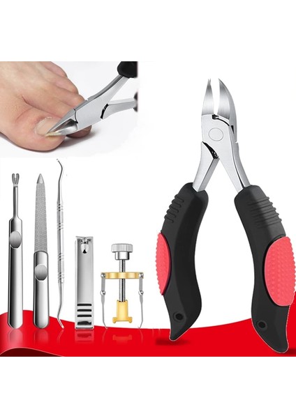 1 Adet Kırmızı Yeni Ayak Tırnak Makası Tırnak Düzeltme Kalın Çivi Batık Ayak Tırnaklarını Pense Kesiciler Ölü Cilt Kir Sökücü Pedikür Bakım Aracı (Yurt Dışından) fiyatları