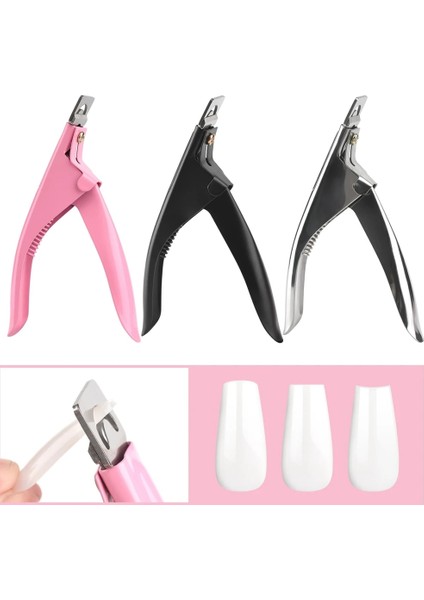 Siyah 1 Adet Yanlış Nail Ipuçları Manikür Makası Pembe Siyah Gümüş Kapsül Kenar Düzeltici Kesiciler Paslanmaz Çelik Profesyonel Aksesuarlar (Yurt Dışından) modelleri