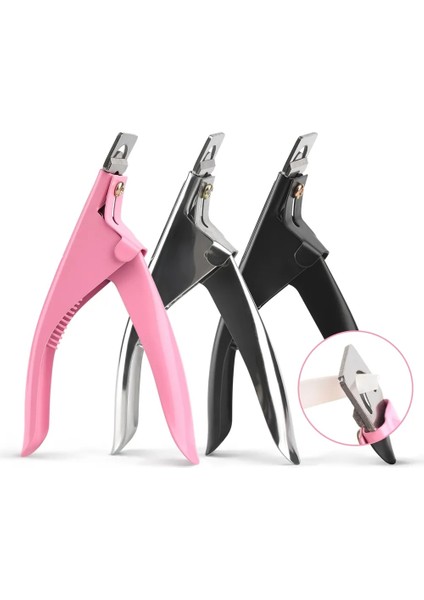 Siyah 1 Adet Yanlış Nail Ipuçları Manikür Makası Pembe Siyah Gümüş Kapsül Kenar Düzeltici Kesiciler Paslanmaz Çelik Profesyonel Aksesuarlar (Yurt Dışından) indirimleri