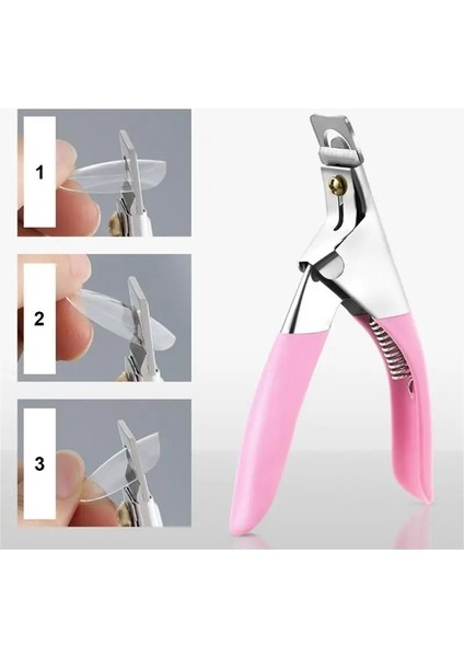 Stil C 3 Adet 1 ~ 5 Adet U-Şekilli Fransız Yanlış Tırnak Makası Tırnak Makası Akrilik Jel Fransız Yanlış Nail Ipuçları Clipper Sahte Tırnak Ipuçları Kesici (Yurt Dışından)