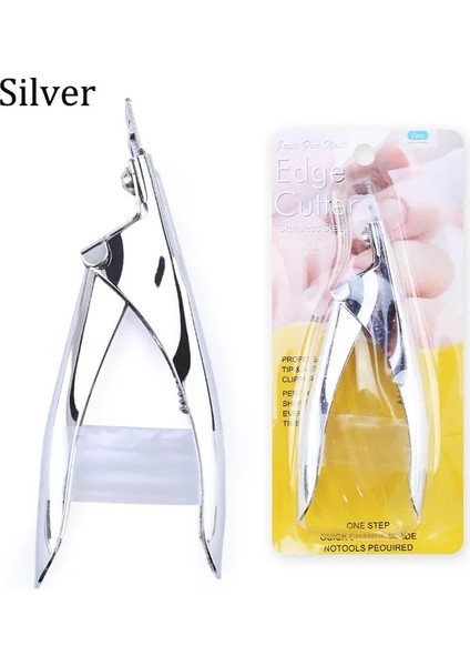 ST-232 Profesyonel Tırnak Sanat Kesme Makinesi Özel Tip U Kelime Yanlış Ipuçları Kenar Kesiciler Manikür Renkli Paslanmaz Çelik Tırnak Sanat Araçları (Yurt Dışından)