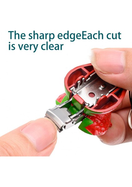 B Tırnak Makası Kompakt Boyut Katlanabilir Yaratıcı Şekil Paslanmaz Çelik Meyve Çilek Anahtarlık Tırnak Kesici Manikür Malzemeleri (Yurt Dışından) fiyatları