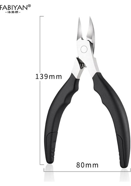 10 Paslanmaz Çelik Ayak Tırnağı Batık Tırnak Sanat Makası Makas Paronychia Ölü Cilt Sökücü Kırpma Tırnak Makası Pedikür Aracı (Yurt Dışından)