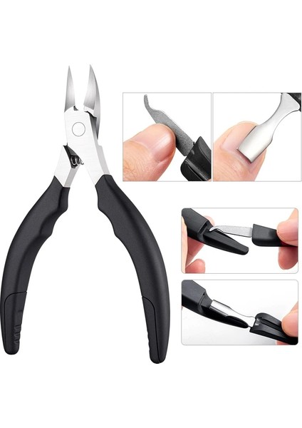 10 Paslanmaz Çelik Ayak Tırnağı Batık Tırnak Sanat Makası Makas Paronychia Ölü Cilt Sökücü Kırpma Tırnak Makası Pedikür Aracı (Yurt Dışından) modelleri