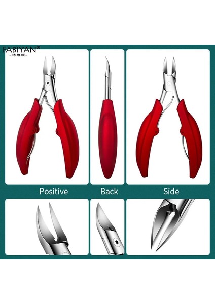 10 Paslanmaz Çelik Ayak Tırnağı Batık Tırnak Sanat Makası Makas Paronychia Ölü Cilt Sökücü Kırpma Tırnak Makası Pedikür Aracı (Yurt Dışından) fırsatları