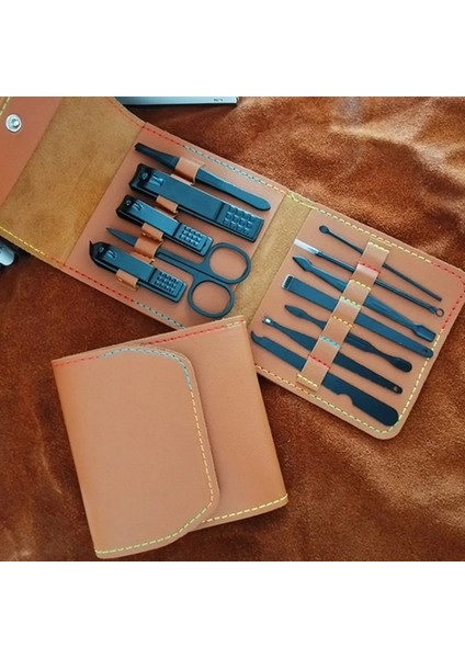 4 Adet Siyah Kahve Yüksek Kaliteli Tırnak Törpüsü Tırnak Makası Makası Manikür Pedikür Seti Kullanımı Uygun Manikür Seti Seyahat Için Sağlam Tırnak Aracı (Yurt Dışından) fiyatları