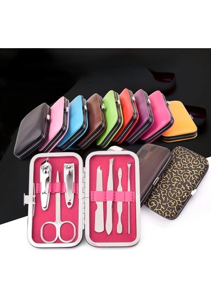 9 7 Parçalı Set Tırnak Makası Seti Paslanmaz Çelik Makaslar Pedikür Güzellik Manikür Uygulama Pedikür Tırnak Makası Aracı (Yurt Dışından) modelleri