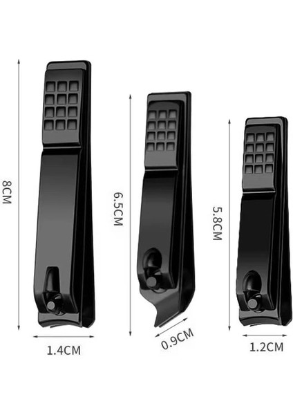 Trompet 1 Adet Siyah Tırnak Makası Paslanmaz Çelik Tırnak Kesici Kalın Makas Pense Ayak Tırnağı Tırnak Profesyonel Manikür Giyotin Nailart (Yurt Dışından)