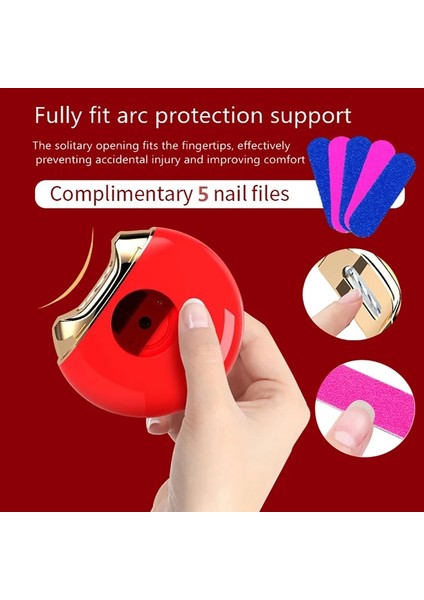 Kırmızı Yeni Elektrikli Çivi Makası Tam Otomatik Tırnak Makası Hızlı Anti Sıçrama Anti Tutam Araçları Tırnak Bileyici (Yurt Dışından) fırsatları
