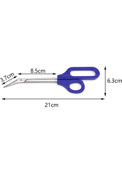 1 Uzun Saplı Paslanmaz Çelik Ayak Tırnağı Tırnak Pedikür Trim Kesme Makası Kullanımı Kolay Tırnak Bakımı Pedikür Kesici Manikür Araçları (Yurt Dışından)