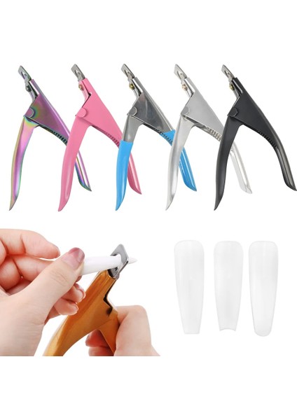 Profesyonel Tırnak Sanat Makası Özel Tip U Kelime Yanlış Ipuçları Kenar Kesiciler Manikür Renkli Paslanmaz Çelik Tırnak Kesim (Yurt Dışından) fiyatları