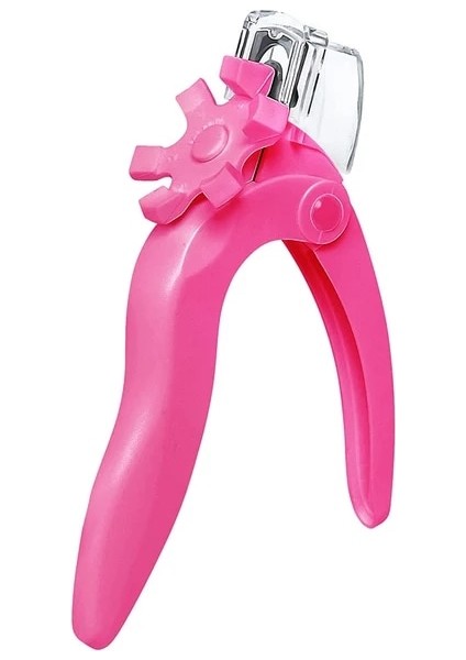 Opp Torba Pembe Akrilik Tırnak Makası Ayarlanabilir Yapay Tırnak Kapsül Kesici Özel Tip U Kelime Sahte Ucu Giyotin Kenar Makası Manikür Araçları (Yurt Dışından)