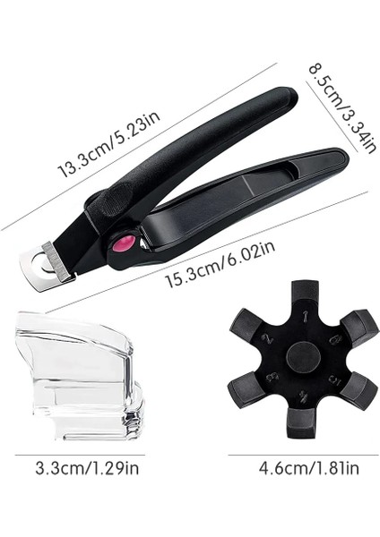 Opp Torba Pembe Akrilik Tırnak Makası Ayarlanabilir Yapay Tırnak Kapsül Kesici Özel Tip U Kelime Sahte Ucu Giyotin Kenar Makası Manikür Araçları (Yurt Dışından) indirimleri