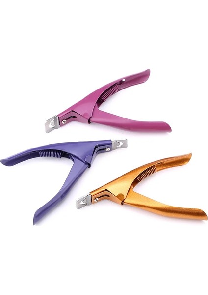 Mor 1 Adet Lüks Paslanmaz Çelik Kafa Tırnak Makası Akrilik Jel Fransız Yanlış Nail Ipuçları Kesici Clipper Kız Tırnak Bakımı Araçları (Yurt Dışından) fiyatları