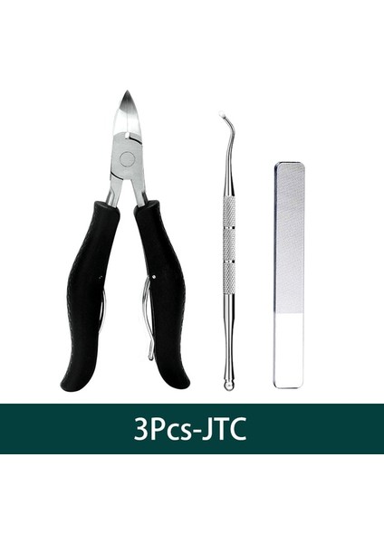 3 Adet-Siyah Ayak Tırnağı Kesiciler Tırnak Makası Pedikür Manikür Araçları Kalın Çiviler Batık Ayak Tırnaklarını Makas Ayak Bakımı Paslanmaz Çelik Keskin (Yurt Dışından)