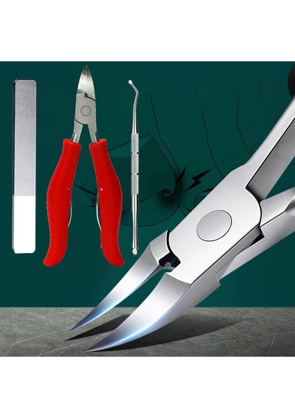 3 Adet-Siyah Ayak Tırnağı Kesiciler Tırnak Makası Pedikür Manikür Araçları Kalın Çiviler Batık Ayak Tırnaklarını Makas Ayak Bakımı Paslanmaz Çelik Keskin (Yurt Dışından) fiyatları