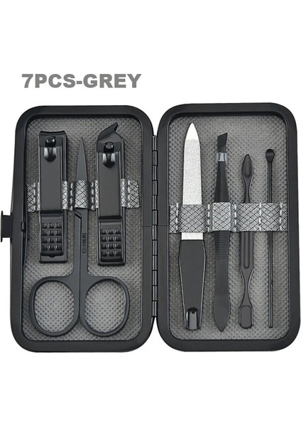 7pcs-Red 7 Adet Tırnak Makası Seti Paslanmaz Çelik Çok Fonksiyonlu Günlük Ayak El Bakımı Aletler Seti Profesyonel Makas Cımbız Kulak Temizleme Çubuğu (Yurt Dışından) fırsatları