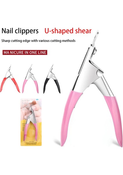 A3 Takma Tırnak Kapsül Kesici U Şeklinde Yanlış Akrilik Ipuçları Makas Giyotin Kesiciler Tırnak Makası Profesyonel Manikür Aksesuarları (Yurt Dışından) fiyatları