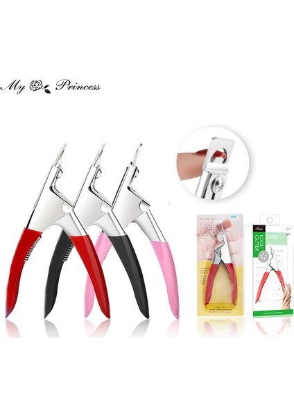 Yeni Siyah Profesyonel Tırnak Sanat Kesme Makinesi Özel Tip U Kelime Yanlış Ipuçları Kenar Kesiciler Manikür Renkli Paslanmaz Çelik Tırnak Sanat Araçları (Yurt Dışından) fiyatları