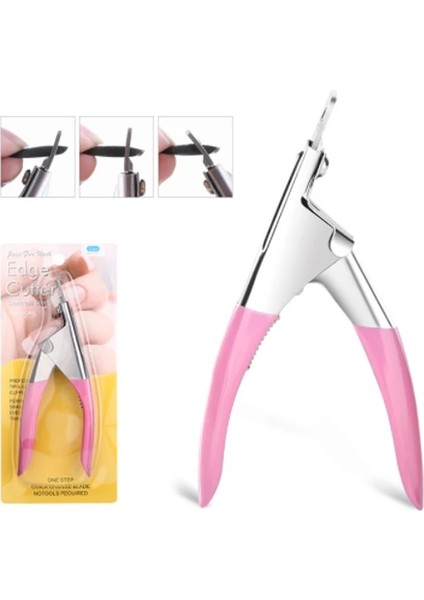 Yeni Siyah Profesyonel Tırnak Sanat Kesme Makinesi Özel Tip U Kelime Yanlış Ipuçları Kenar Kesiciler Manikür Renkli Paslanmaz Çelik Tırnak Sanat Araçları (Yurt Dışından) modelleri