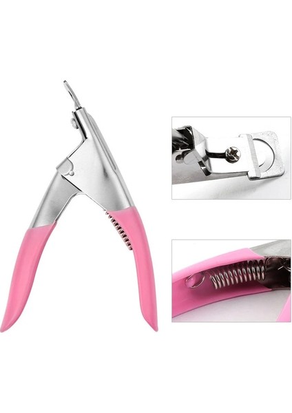 Yeni Siyah Profesyonel Tırnak Sanat Kesme Makinesi Özel Tip U Kelime Yanlış Ipuçları Kenar Kesiciler Manikür Renkli Paslanmaz Çelik Tırnak Sanat Araçları (Yurt Dışından) fırsatları