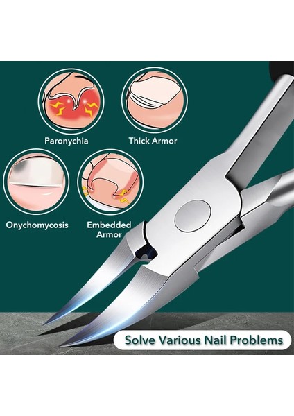 Siyah Tırnak Makası Batık Ayak Tırnağı Ayak Bakımı Düzeltme Pense Tırnak Eti Kesiciler Kesim Paronişi Pedikür Manikür El Ayak Bakımı Aracı (Yurt Dışından) fırsatları