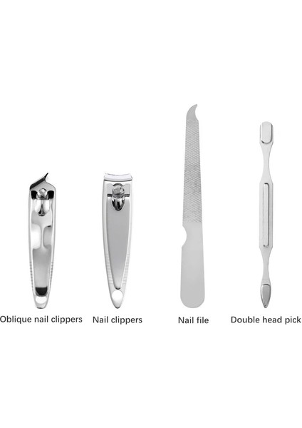 Siyah Çanta 7 Parça Taşınabilir Paslanmaz Çelik Profesyonel Tırnak Makası Kulak Kaşık Seyahat Pedikür Manikür Aracı Set Tırnak Bakımı Kesici Set (Yurt Dışından) indirimleri