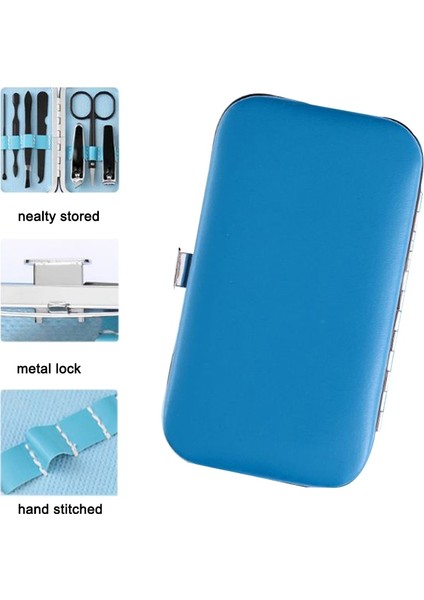 Mor 7 Adet Profesyonel Paslanmaz Çelik Tırnak Makası Manikür Pedikür Bakım Ayak Tırnak Tırnak Eti Giyotin Makası Seyahat Çantası Aracı (Yurt Dışından) fiyatları