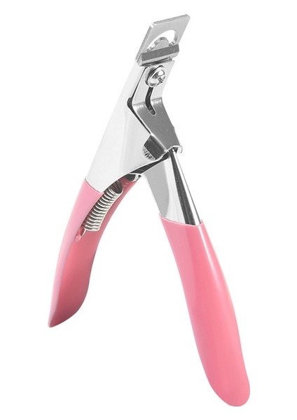 Pembe 02 U-Şekilli Tırnak Makası Tırnak Sanat Makası Giyotin Makas Fransız Yanlış Nail Ipuçları Kenar Kesiciler Çelik Kesiciler Tırnak Araçları Kesme (Yurt Dışından)