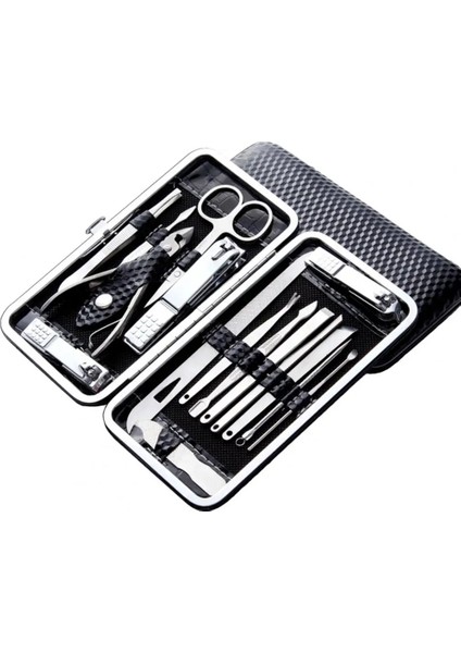 E 1 Takım Profesyonel Manikür Kesiciler Kompakt Paslanmaz Çelik Rahat Kılıf Manikür Seti Pedikür Malzemeleri (Yurt Dışından) indirimleri