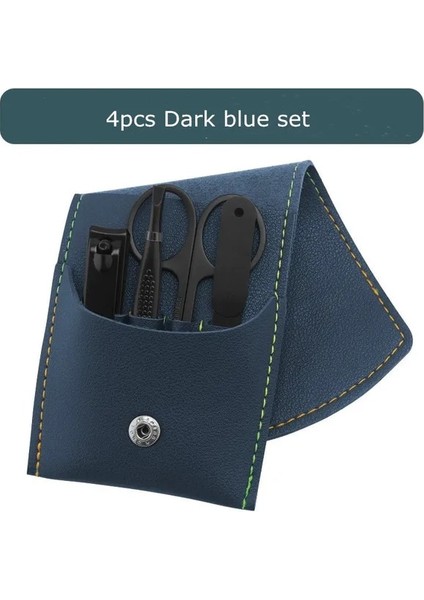 4 Adet Paslanmaz Çelik Renkli Tırnak Makası Seti Ev Manikür Yüksek Kaliteli Tırnak Makası Seyahat Taşınabilir Manikür Seti (Yurt Dışından)