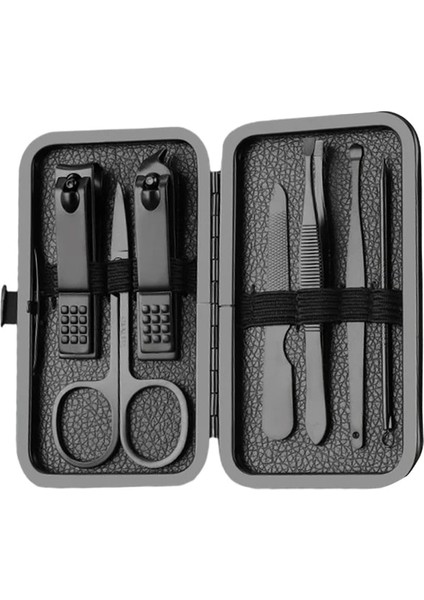 A-7pcs Tırnak Makası Seti 7/10/16/18 Adet Manikür Kesiciler Tırnak Makası Tırnak Makası Katlama Çantası-Güzellik Manikür Tırnak Törpüsü Aracı (Yurt Dışından)