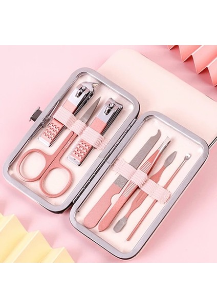 7pcs-Sets Manikür Kesiciler Tırnak Makası Seti Ev Paslanmaz Çelik Kulak Kaşık Tırnak Makası Pedikür Tırnak Makası Aracı Çivi Aksesuarları (Yurt Dışından)