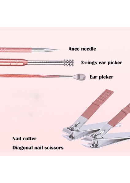 7pcs-Sets Manikür Kesiciler Tırnak Makası Seti Ev Paslanmaz Çelik Kulak Kaşık Tırnak Makası Pedikür Tırnak Makası Aracı Çivi Aksesuarları (Yurt Dışından) modelleri