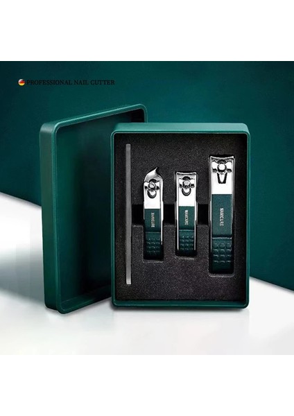3 Adet-Koyu Yeşil Almanya Tırnak Makası Seti Özel Çivi Kesim Tırnak Makası Pedikür Alet Kutuları Üzerinde Yeni Yüksek Dereceli Erkekler ve Kadınlardan Oluşan Tam Bir Set (Yurt Dışından) fiyatları