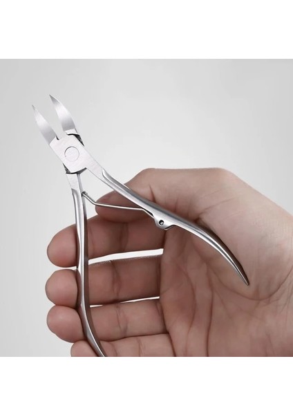 Beyaz Kartal Gaga Tırnak Makası Tırnak Eti Büyütme Kesim Kavisli Ucu Pedikür Manikür Profesyonel Paslanmaz Çelik Ölü Cilt Sökücü 1 Adet (Yurt Dışından)